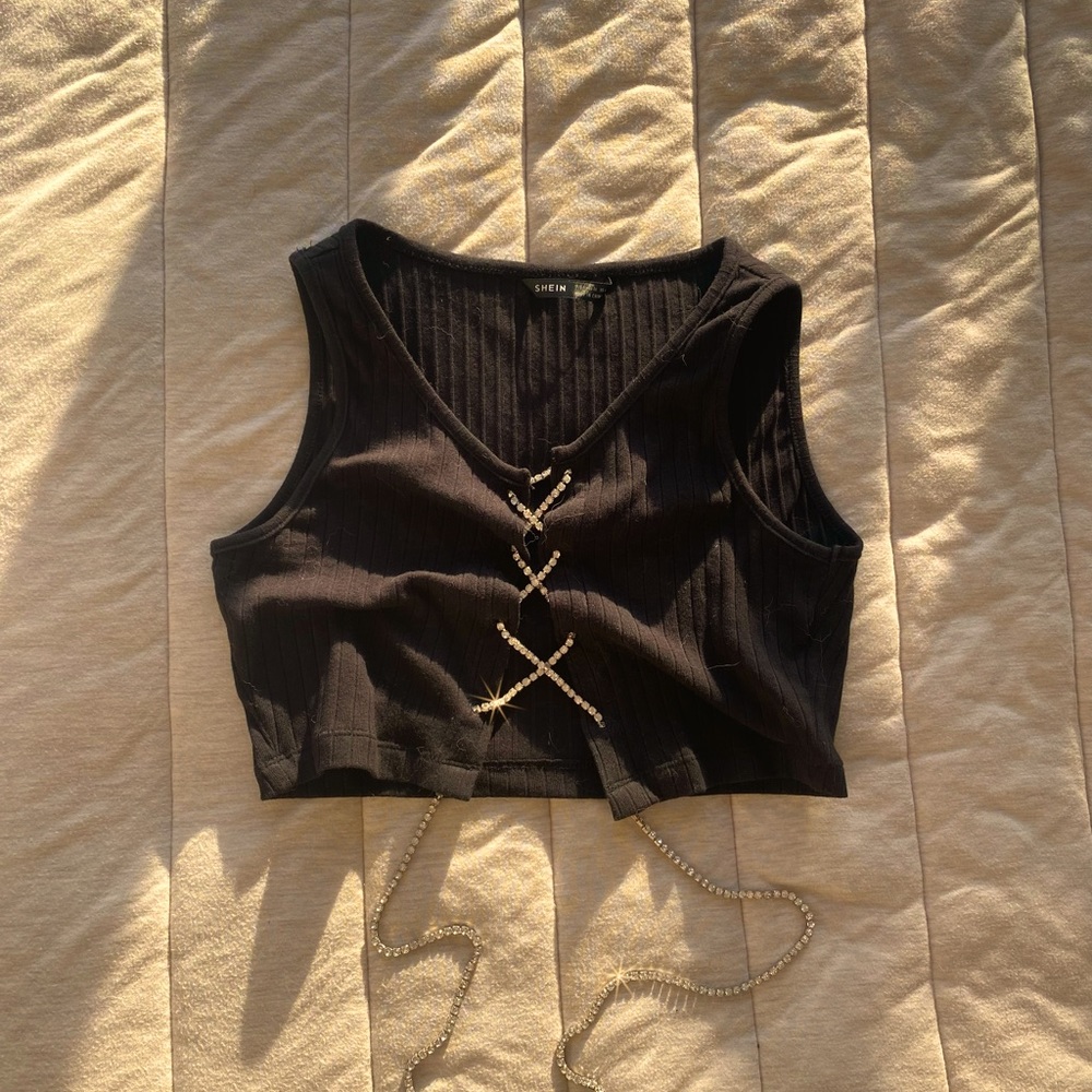 Black Crop Top
